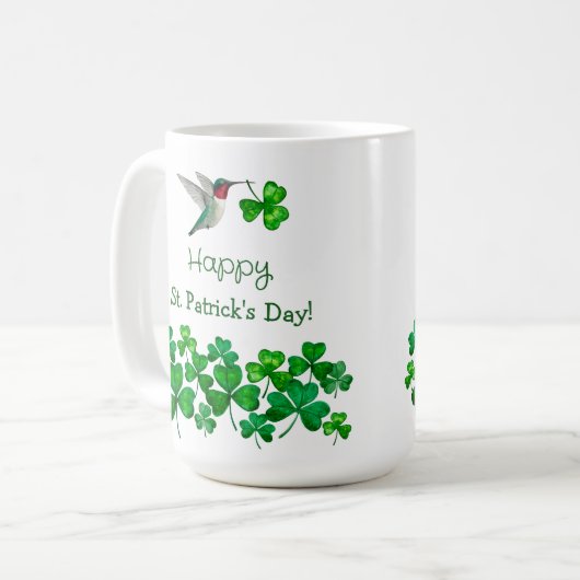St. Patrick's Hummingbird Koffiemok (Voorkant links)