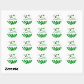 St. Patrick's Hummingbird Ronde Sticker (Vel)