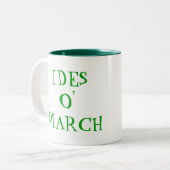St Patrick's IDES O' MARCH Leprechaun Mug (Devant gauche)