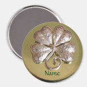 St. Patricks Ierse achternaam magneet! Goud Magneet (Voorkant / Achterkant)