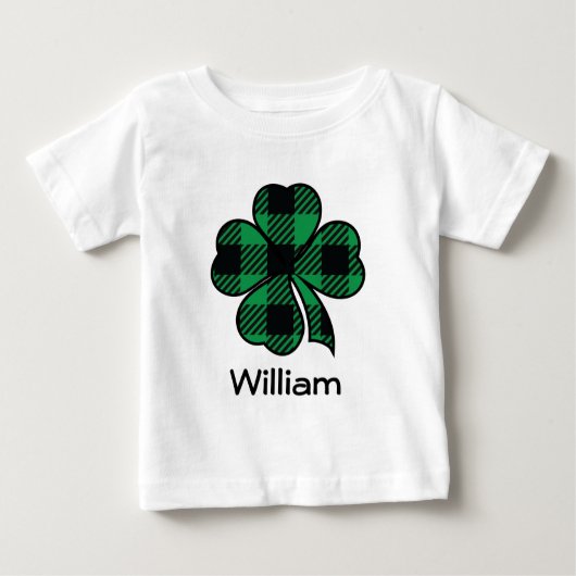 St. Patricks Irish Buffalo Pset Shamrock T shirt (Voorkant)