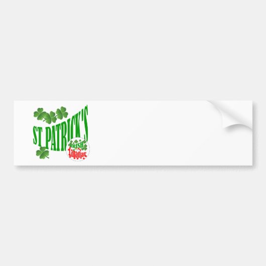 St Patrick's Irish Canadian Bumpersticker (Voorkant)