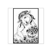 ST. PATRICK'S IRISH EWE EN SHAMROCKS RUBBER STEMP 	RUBBERSTEMPEL (Afrduk)