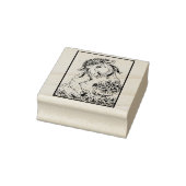 ST. PATRICK'S IRISH EWE EN SHAMROCKS RUBBER STEMP 	RUBBERSTEMPEL (Stempel)