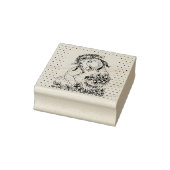 ST. PATRICK'S IRISH EWE EN SHAMROCKS RUBBER STEMP 	RUBBERSTEMPEL (Stempel)
