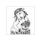 ST. PATRICK'S IRISH EWE EN SHAMROCKS RUBBER STEMP 	RUBBERSTEMPEL (Afrduk)