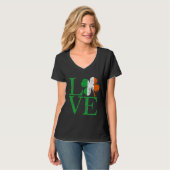 St Patricks Irish Love Shamrock T-shirt (Voorkant volledig)