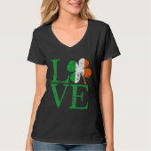 St Patricks Irish Love Shamrock T-shirt (Voorkant)