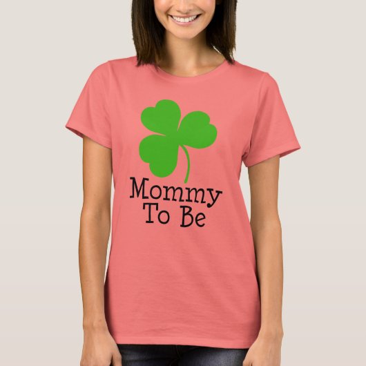 St Patricks Irish Mam wil worden T-shirt (Voorkant)