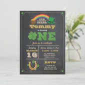 St. Patricks Jour 1er anniversaire Invitation de f (Debout devant)