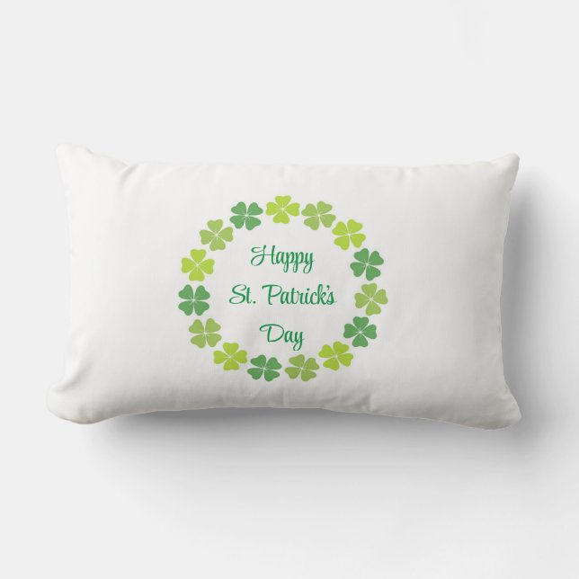 St. Patrick's Klaver Kussen (Voorkant)