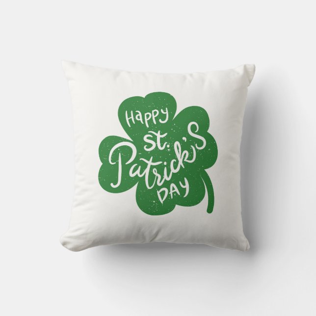 St. Patrick's Klaver Kussen (Voorkant)