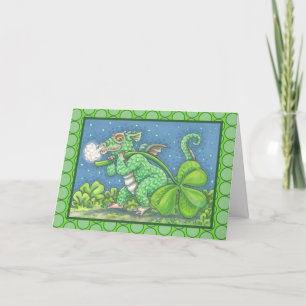 ST. PATRICK'S KLEINE IRISH DRAGON-WENSKAART KAART