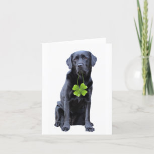 St. Patrick's Labrador - Black Lab Feestdagen Kaart