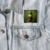 St. Patrick's Leprechaun #4 Vierkante Button 5,1 Cm (In situ)