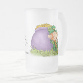 St. Patrick's Leprechaun and Blessing Beer Mug - S (Devant droit)
