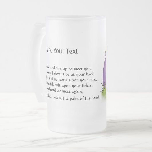 St. Patrick's Leprechaun and Blessing Beer Mug - S (Devant gauche)