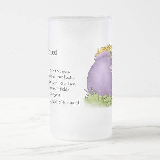 St. Patrick's Leprechaun and Blessing Beer Mug - S (Centre)