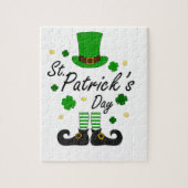 St Patricks Leprechaun Legpuzzel (Verticaal)