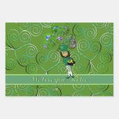 St. Patrick's Leprechaun Shamrocks inpakpapier (Voorkant)