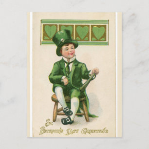 St Patrick's Lucky Loving Leprechaun Briefkaart
