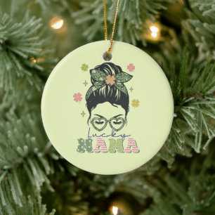 St. Patrick's Lucky Mama Keramisch Ornament