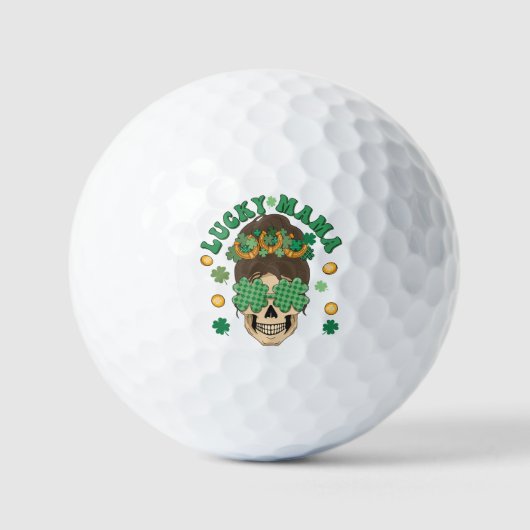 St. Patrick's Lucky Mama Skeleton Golfballen (Voorkant)
