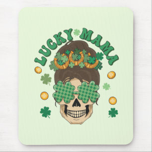 St. Patrick's Lucky Mama Skeleton Muismat