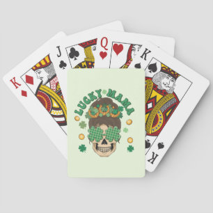 St. Patrick's Lucky Mama Skeleton Pokerkaarten
