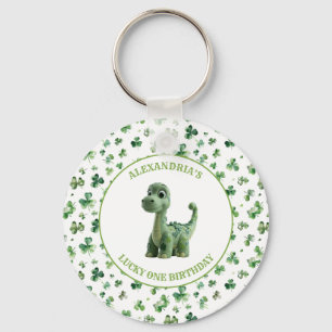 St Patricks Lucky One Dinosaur Sleutelhanger