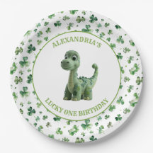 St Patricks Lucky One Dinosaurus Papier Bord