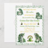St. Patrick's Lucky One Eenhoorn Uitnodiging (Voorkant / Achterkant)