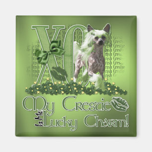 St Patricks - Me Lucky Charm - Chinese Crested Magneet
