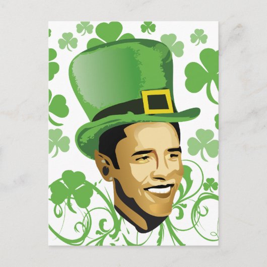 St Patrick's O'Bama 2009 Briefkaart (Voorkant)