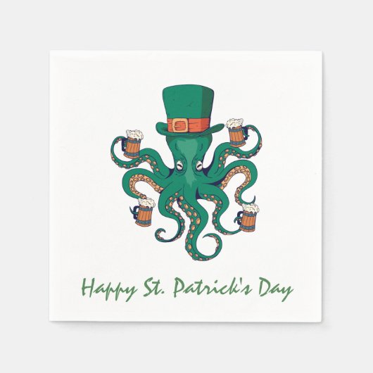 St Patricks Octopus Servet (Voorkant)