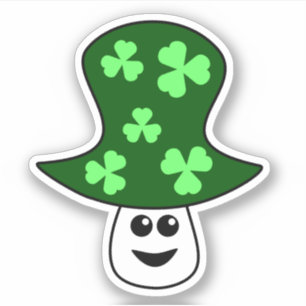 St. Patrick's paddenstoel Vinyl Stickers
