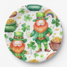 St.Patrick's patroon - leprechauns en goud