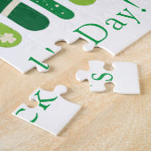 St. Patrick's Rainbow | Happy Whimsical Shamrock Legpuzzel (Zijkant)