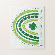 St. Patrick's Rainbow | Happy Whimsical Shamrock