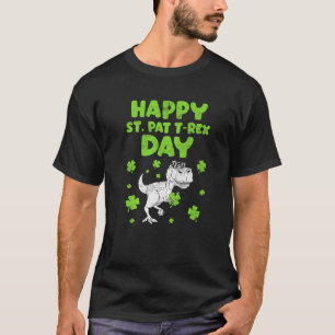 St. Patricks Saint Pat T Rex Dinosaurs Funny St. P T-shirt
