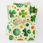 St Patricks Set van 3 Inpakpapier Vel (In situ)