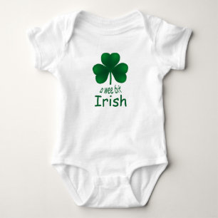St Patrick's Shamrock Wee Bit Irish Baby Creeper Romper