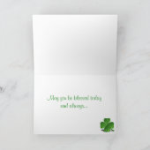 St. Patrick's Singing Leprechauns Card Kaart (Binnen)