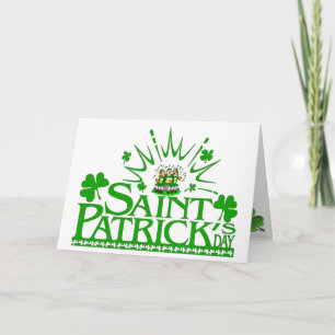St. Patrick's Singing Leprechauns Card Kaart