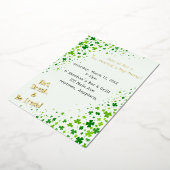 St. Patrick's St. Patty's Day Feest Folie Uitnodiging (Gedraaid)