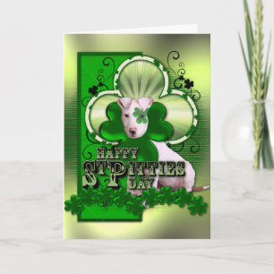 St Patricks - St Pitties Dag - Pitbull - Petey Kaart