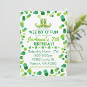 St. Patrick's Thème Anniversaire Invitations (Debout devant)
