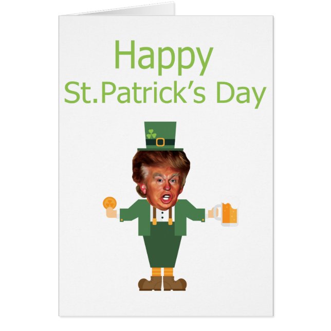 st patricks trump leprechaun (Voorkant)