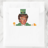 st patricks trump leprechaun rechthoekige sticker (Tas)