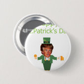 st patricks trump leprechaun ronde button 5,7 cm (Voorkant /achterkant)